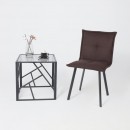 Кресло РУБИК U Velutto 24 темно-коричневый велюр/черный